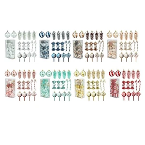 Christbaumschmuck Set mit Kugeln Tannenzapfen und lustigen Lutscher Designs - Bild 1 von 13