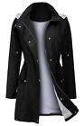 Water Resistant Hooded Windbreaker Jacket Plus Size 3X Black with Striped Lining