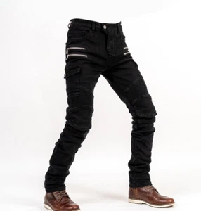 Fashion Punk Rock Mens Black Zip Gothic Hip-hop DJ pencil Pants Trousers - Picture 1 of 11