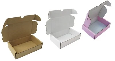 MEG4TEC SMALL PARCEL SHIPPING GIFT BOXES - 6" x 4" x 1.5" CARDBOARD MAILING PACKAGING
