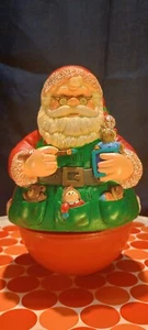 Sounds Of The Season Musical Revolving Wobble "HERE COMES SANTA CLAUS" Vintage - Picture 1 of 13