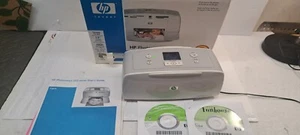 HP Photosmart 325 Digital Photo Inkjet Printer Adapter WORKS WITH BOX AND CD - Picture 1 of 13
