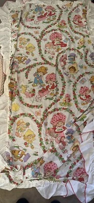 Toldo de cama doble con volantes Strawberry Shortcake de colección de M Wards. ¡TAN lindo! Foto 1 de 4
