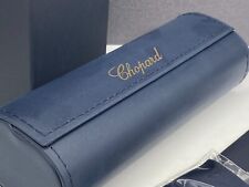 Chopard Brillenetui Hartschale Blau Leder Magnetisch Full Set