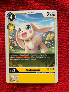 Digimon Card Game Salamon BT2-034 U NM