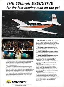 1969 Mooney Executive 21 Aircraft Ad 2/2/2025x - Picture 1 of 1