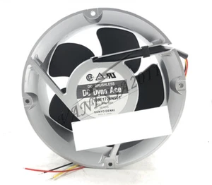 1pcs Fit For SANYO 109E1724H501 24v 0.58A 3-wire aluminum frame axial fan - Foto 1 di 2