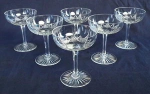 6 coupes à champagne - cristal de Baccarat - modèle Epron - Picture 1 of 12