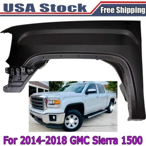Fender For 2014-2018 GMC Sierra 1500 Front Left Side Primed Stee # 23303550 - Picture 1 of 13
