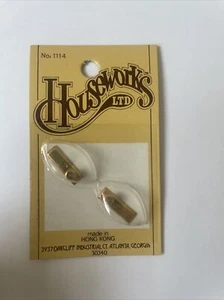 House Works ltd Dl187 No 1114 Miniature ￼Door Nobs Pack Of 2 - Picture 1 of 4