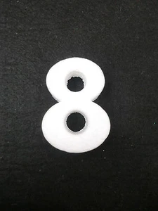 NUMERO NUMERI CIFRA CIFRE POLISTIROLO DA DECORARE "8" - Picture 1 of 1