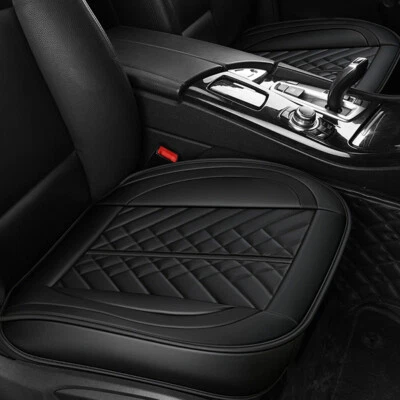 Car Front Seat Cover Cushion Full Surround Breathable PU Leather Pad Chair Mat - Image 1 of 4