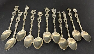 Juego de 11 cucharas italianas Bordini Montagnani Demitasse de colección con caja - Imagen 1 de 20