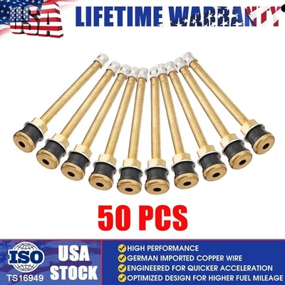 Wheels 22.5 /24.5 For Rim Φ.625".L: 4.527" NEW 50PCS TR573 Truck Tire Valve Stem - Image 1 of 4