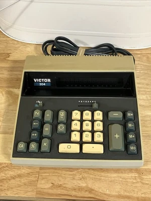 Victor 204 Calculator - Vintage Tested And Working EC Made In Japan - Image 1 of 4