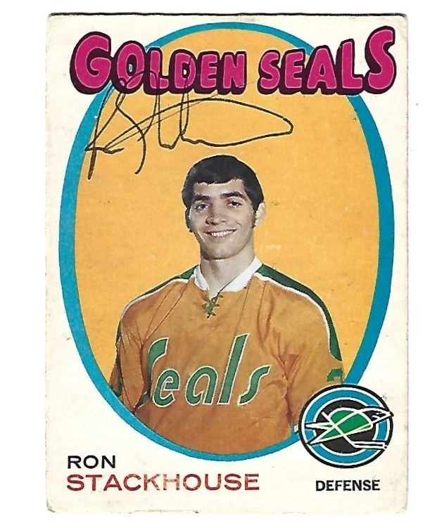 1971 OPC  #83 RON STACKHOUSE AUTOGRAPHED ROOKIE CARD  !!!!! - Image 1 of 1