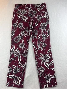 Leggings donna Chico's So Slimming Juilet gamba sottile rosso paisley taglia 4 Chico's 0 - Foto 1 di 11