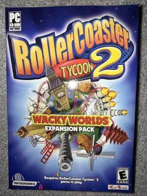 PC ROLLERCOASTER TYCOON 2 II WACKY WORLDS EXPANSION - New sealed - Image 1 of 4