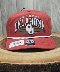 Oklahoma Sooners 47 Brand Golfer Rope SnapBack Adjustable Hat Cap NCAA - Picture 1 of 13