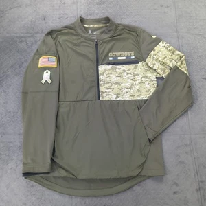 Dallas Cowboys Jacket Windbreaker Nike Shield Salute to Service Camo Men Medium - Picture 1 of 12