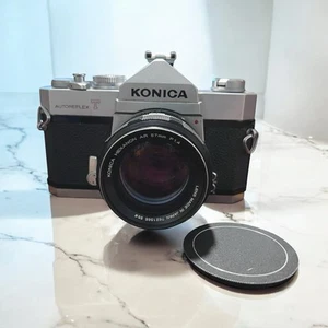 Konica Autoflex T SLR w/ Konica 57mm f 1.4 Film Camera WORKING - Picture 1 of 9