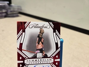 2024 Flawless WWE Bret Hit Man Hart #SSL-HM Legends SummerSlam Auto Ruby /15 - Picture 1 of 3