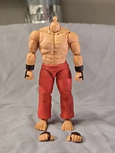 Jada Toys Ultra Street Fighter 2 Ken Body Custom Fodder 6" Legends Classified - Picture 1 of 2