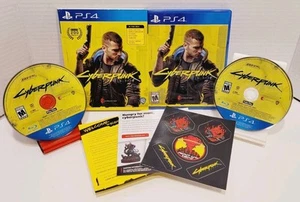 Cyberpunk 2077 (Sony Playstation 4, PS4, 2020) 2 Disc CIB W/ Slip Cover Mint - Picture 1 of 13