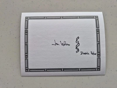 James D. Watson ADN Premio Nobel, autógrafo firmado, placa sin inscripción Foto 1 de 2