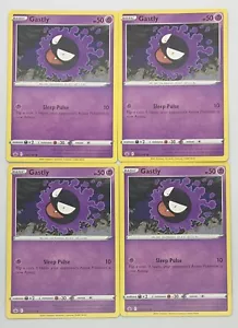 POKEMON TCG Chilling Reign GASTLY x4 4x Juego Común #055/198 Paquete Fresco Casi Nuevo! - Imagen 1 de 1