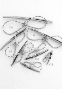Clip de pelo flexible Lilla Rose Chastity Silver FX-2631 S (pequeño) - Imagen 1 de 2