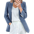 Womens Slim Suit Solid Color Casual Small Ladies Cardigan Temperament Jacket