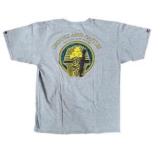 CROOKS & CASTLES Shirt Adult Large Gray PHARAOHS & QUEENS Streetwear Hip Hop - Picture 1 of 6