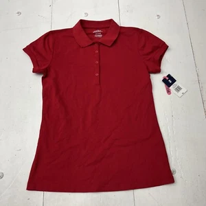 Izod Red Approved Schoolwear Short Sleeve Polo Girls Size Large NEW - Picture 1 of 6