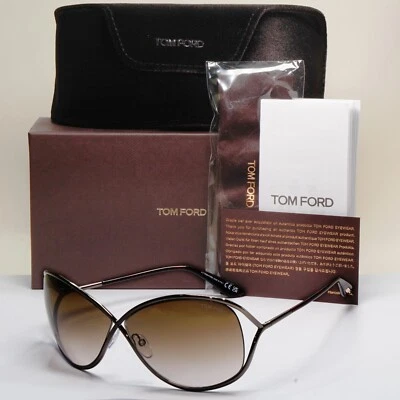 Tom Ford Sunglasses Miranda Gunmetal Brown Gradient Metal FT0130 TF 130 36F - image 1 of 4