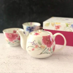 Japanese Teapot Set Mino Tableware Gift Pottery Made in Japan - Picture 1 of 7