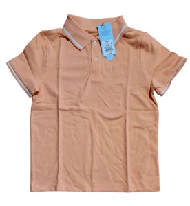 Cat & Jack Kids Orange Button Up Polo Shirt Size S 6/7 - Picture 1 of 1