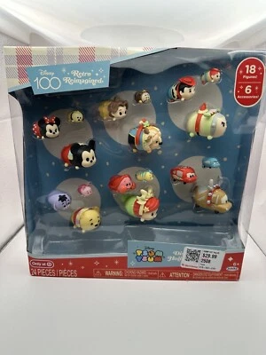 Bonecos Tsum Tsum Disney 100 retrô reimaginado pacote de férias (18) novo na caixa 2023 - Imagem 1 de 4