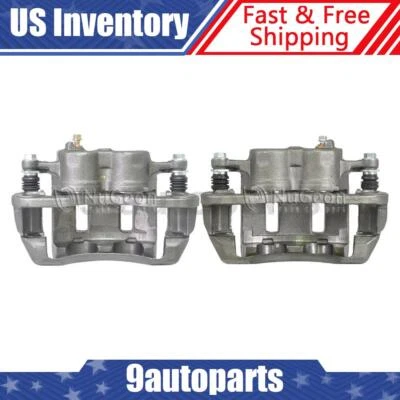 Front Disc Brake Calipers w/ Bracket For 2004-2009 Chevrolet W3500 Tiltmaster - Image 1 of 4