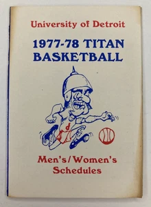 VTG University of Detroit Titans College Basketball Pocket Schedule 1977-78 - Picture 1 of 8