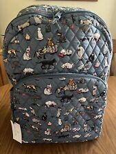VERA BRADLEY LARGE ESSENTIAL BACKPACK BOOK BAG in CAT’S MEOW NWT