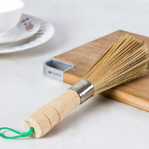 1Pcs Handmade Natural Bamboo Brush Kitchen Wash Dishes Tools Wash Pot Brush