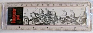 RULER PLASTIC 15cm THE GUNPOWDER PLOT CHARACTERS AND HISTORICAL STORY TEXT - Picture 1 of 2