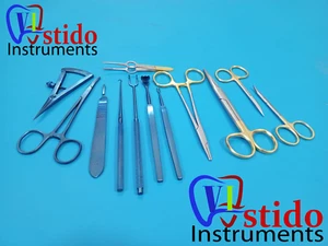 Blepharoplasty Kit Plastic Surgery High Quality Instruments Kit Set of 11 PCs CE - Picture 1 of 6