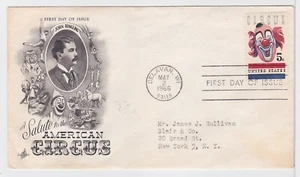TurtlesTradingPost- American Circus #1309- 1966 FDC- Artcraft Cachet - Picture 1 of 1