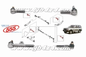Jeu 4 rotules de direction Toyota Land Cruiser HDJ80, HZJ80 - Imagen 1 de 3