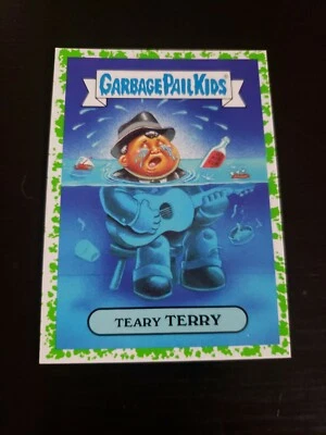 Green Garbage Pail Kids 36b TEARY TERRY 2016 American As Apple Pie GPK Sticker - Image 1 of 2
