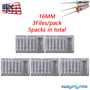 5pack Child Dental NITI Memory Alloy Endodontic Root Canal File 16MM 3files/pack