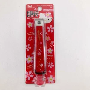 Hello Kitty nail clipper Cherry Blossoms Japanese Sakura Red Sanrio Japan new - Picture 1 of 6
