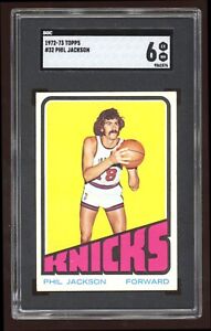 1972-73 Topps Phil Jackson SGC 6 EXMT Rookie RC #32 Basketball Card